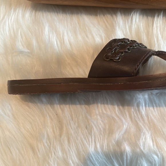 Blowfish leather sandals Sz 7 slide on flat sole NEW - Picture 5 of 5